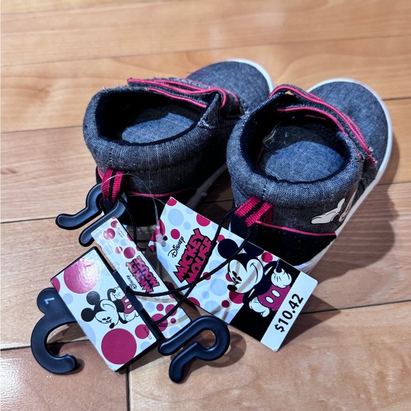 Disney Mickey Mouse Black and Red Kids Sneakers - Picture 2 of 5